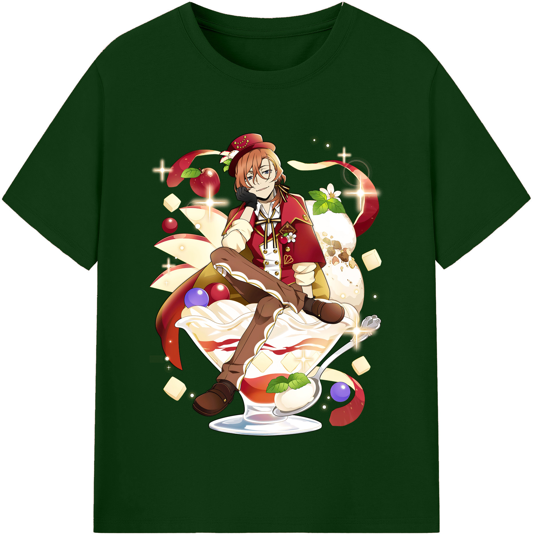 （画像用） 文豪ストレイドッグス Bungo Stray Dogs 綿100％半袖Tシャツ（フロントプリント）